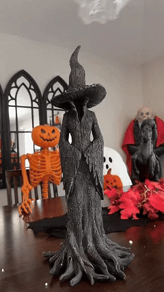 🧙♀️💫Hand-Painted Enchanting Witch Statue: The Guardian of Your Home (✨Same as in the video)
