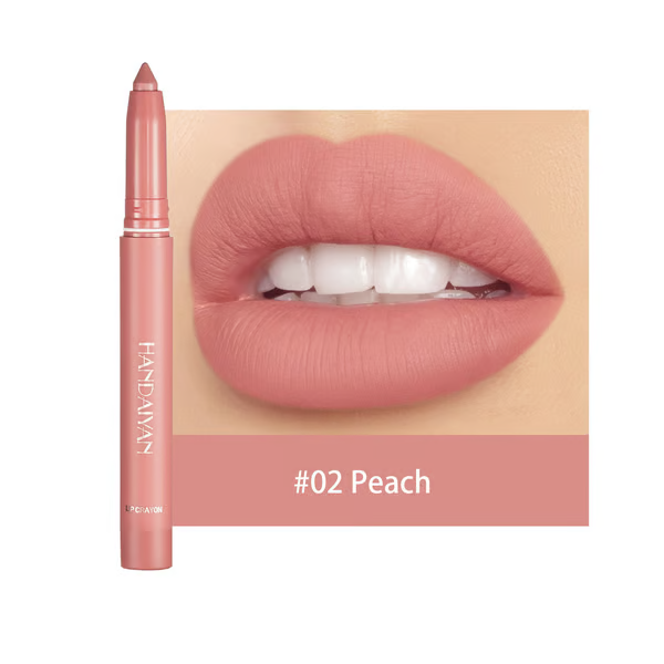 Say Goodbye to Smudges! 💄 Rotating Matte Lipstick Pencils – Long-Lasting, Sharpenable & On Sale Now!