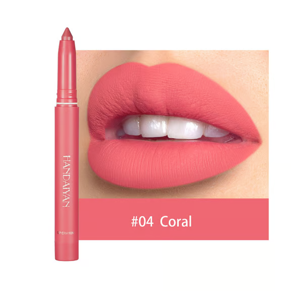 Say Goodbye to Smudges! 💄 Rotating Matte Lipstick Pencils – Long-Lasting, Sharpenable & On Sale Now!