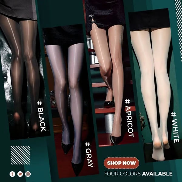 🔥Pearlescent Silk Stockings Sexy Nylon Pantyhose