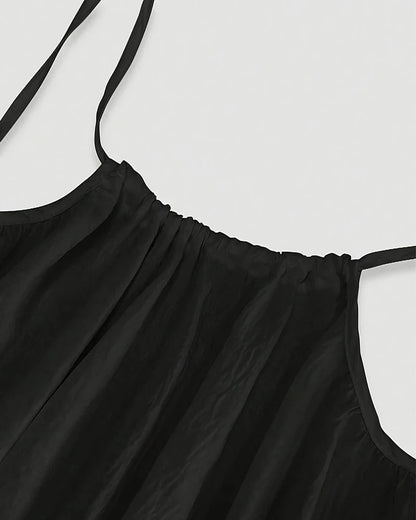 Women's Solid Color Backless Cami Dress