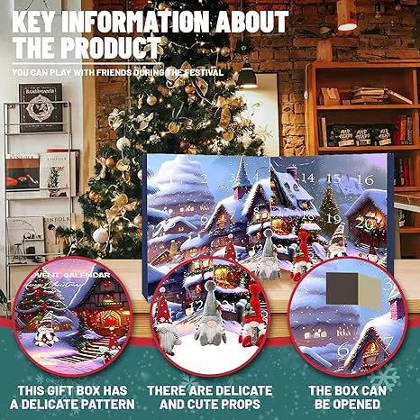 🎅Christmas Gnome Countdown Calendar 2025