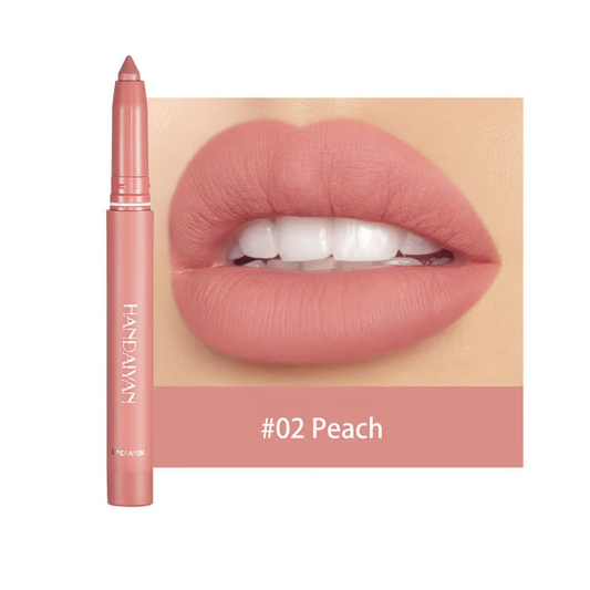 Say Goodbye to Smudges! 💄 Rotating Matte Lipstick Pencils – Long-Lasting, Sharpenable & On Sale Now!