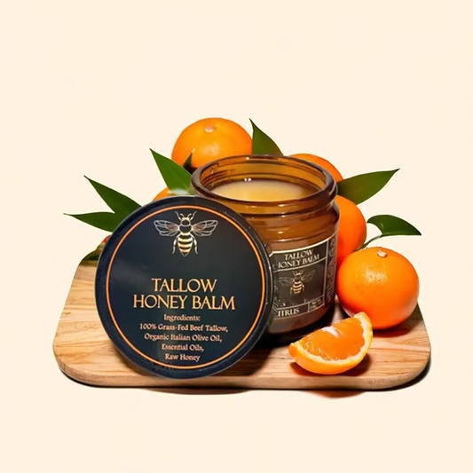 ⏳Last Day Promotion 49% OFF-Organic Grass-Fed Beef Tallow Balm with Raw Honey